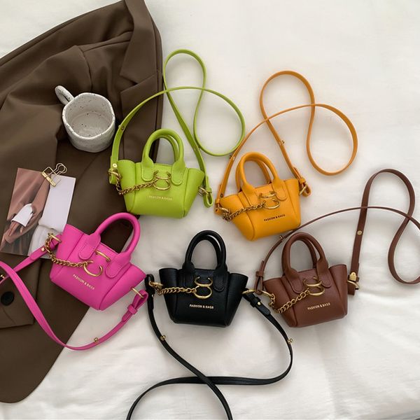 lady style children dumplings handbags fashion girls wings pu leather one-shoulder bags kids messenger bag q9111, Black